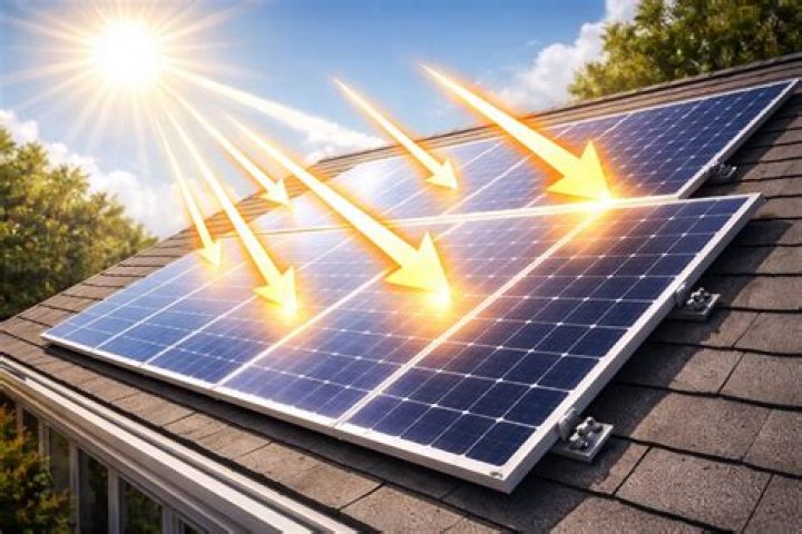 Do solar panels heat roof?