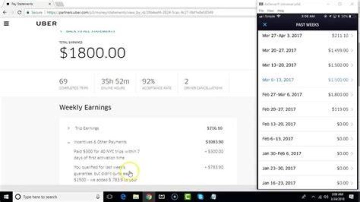 How do I get payslips from Uber?