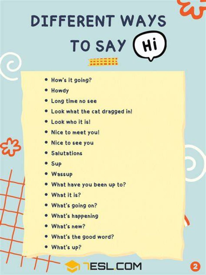 How do you say Hi to a new girl?