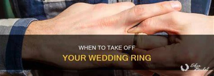 How often should you take your wedding ring off?