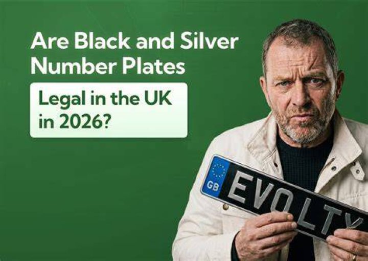 What cars can use black and silver number plates?
