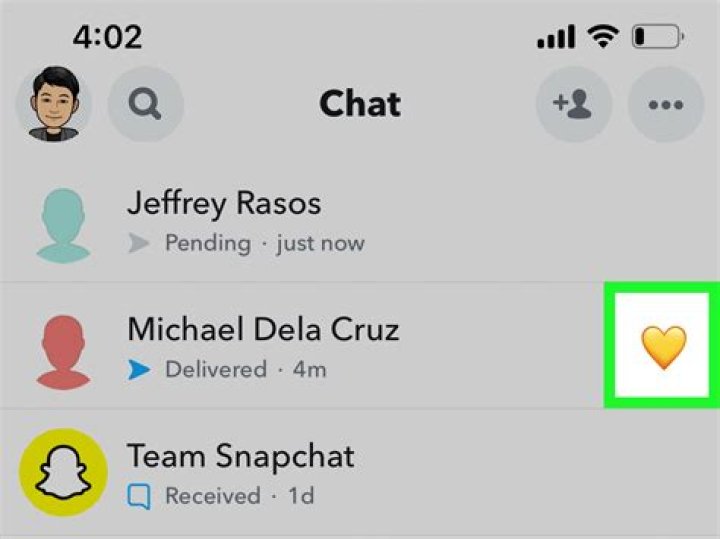 What does AC mean on Snapchat?