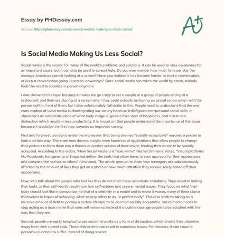 Why does social media make us less social?