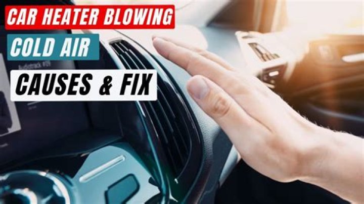 Why is my car blowing out cold air when the heat is on?